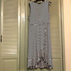 Black and White Striped Dress